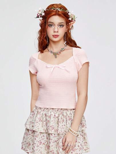 Solid Knot Front Tee