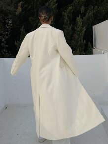 DAZY Women Long Solid Color Suit Jacket For Spring Women Blazers,Fall Clothes Business Attire - Beige - View 2