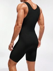 Men's High Elasticity Wide Strap Body Shaping Romper