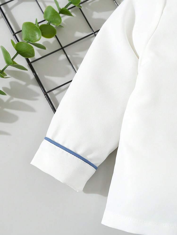 Baby Boy Spring And Autumn Casual And Comfortable Shirt And Pants Set