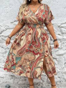 Breezaya Đầm Maxi In Hình Cỡ Lớn Cho Nữ Trang Phục Nữ - Nhiều màu - Xem 4