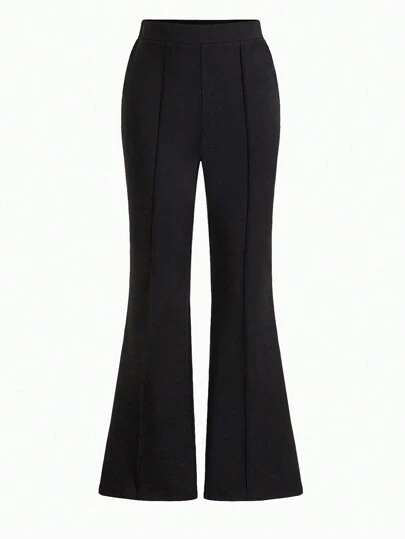 Olithes 女式纯色简约修身喇叭裤