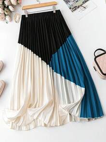 Celure Váy xếp li khối màu cỡ lớn - Nhiều màu - Xem 2