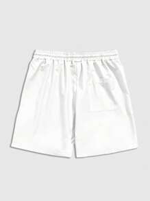 ROMWE MEN Street Life Nam In rắn Quần short dây kéo Cho mùa hè - Nhiều màu - Xem 2