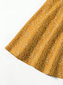 Soleia Kích thước lớn NỮ Mùa hè In thực vật Dây đeo Mì Ý  Đầm - gừng - Xem 5