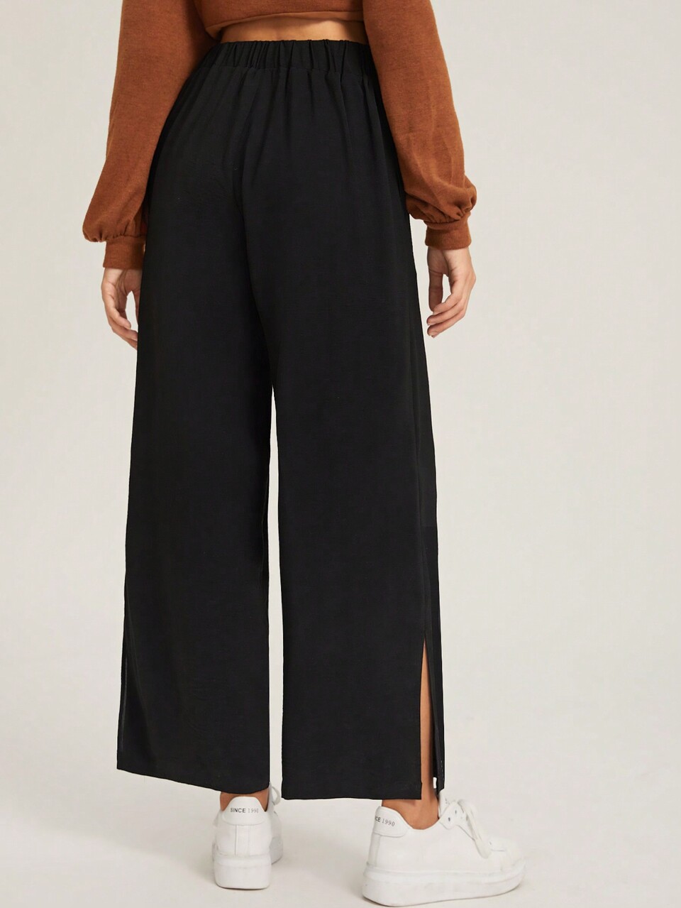 Split Hem Wide Leg Pants