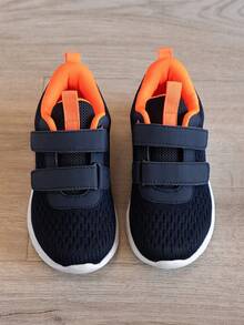 嬰兒橙色休閒魔鬼氈輕量防滑運動鞋 - 橘色 - 查看 5