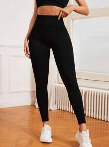 Seamluxe SHEIN Sport Leggings de yoga Leggings deportivas de control de barriga de estiramiento alto inconsútil