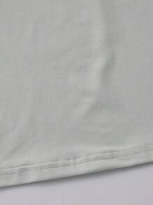 SHEIN Camisa polo de manga corta de unicolor para niño preadolescente para el verano