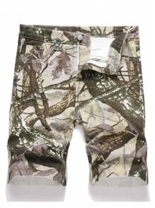 Boys' Fashion Denim Printed Shorts, Summer - Multicolor - View 1