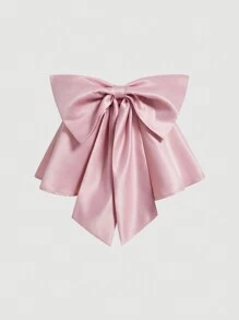 SHEIN MOD Top veraniego sin tirantes con gran lazo en la parte delantera - Rosa vieja - Ver 1