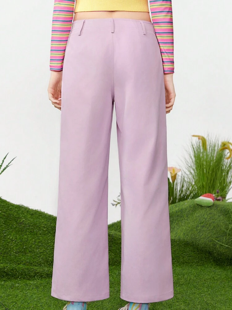 Women's Y2k Style Fruit Print Straight-Leg Pants