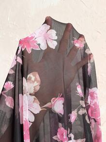 Firerie 女性網紗花卉印花低腰超長裙，優雅假期風格 - 彩色 - 查看 6