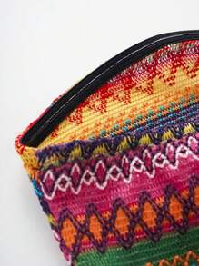 Sweetra Women's Color Block Twisted Strapless Dress, Suitable For Summer - Multicolor - View 8