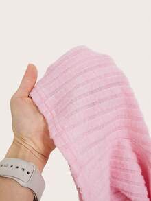 SHEIN EZwear 3pcs Sweet And Cute Square Neck Short Sleeve Rib-Knit Tee For Summer - Multicolor - View 7