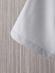 Manfinity RSRT Hombres impresión de árboles de coco y letras camisa de manga corta y conjunto de dos piezas de pantalones cortos unicolor para el verano - Multicolor - Ver 3