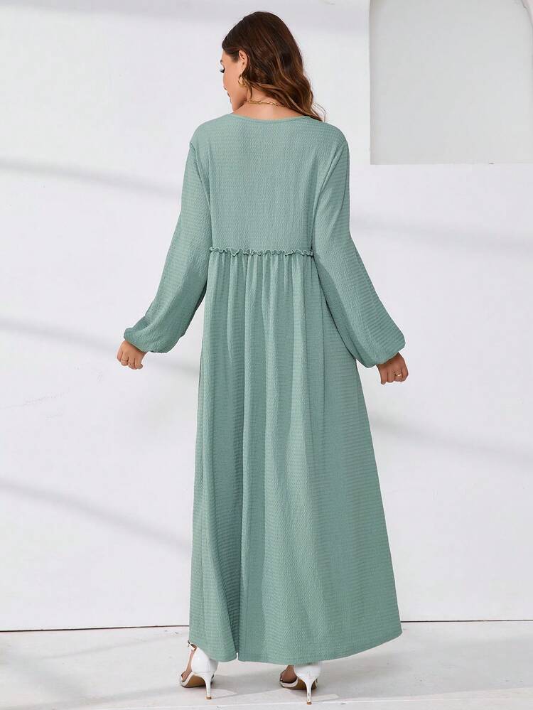 Women's Solid Color Dress Modest Dress
