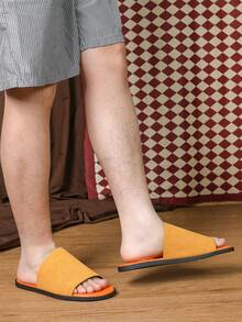 Dép Nam 2024 Mùa Xuân Và Mùa Hè Mới Chịu Mài Mòn Giày Đi Biển Giải Trí Bên Ngoài Dép Có Đế Mềm Và chức Năng Chống Trượt - Màu vàng - Xem 6