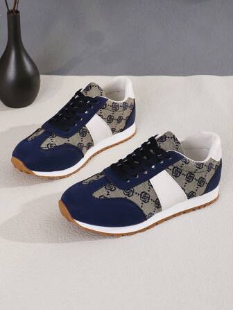 秋冬女式新款海军蓝花卉刺绣牛津鞋，复古英伦风格休闲平底鞋，轻便软底防滑百搭运动鞋，适合户外/校园，四季