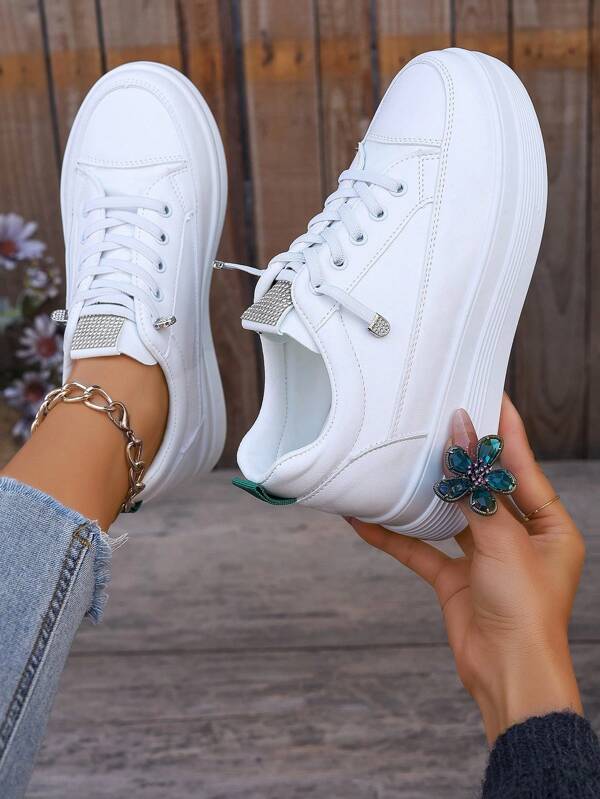 Fall/Winter Fashionable And Versatile Thick-Soled Soft-Bottomed Ladies" Sport Shoes With A Foot Increase And No Shoelaces,Sneakers For Women