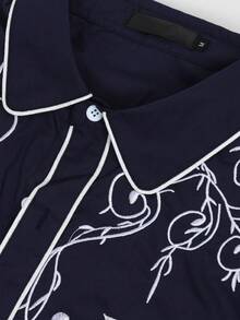 Men's Stylish Western Cowboy Embroidery Casual Shirt