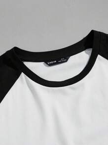 Manfinity VCAY Maglietta estiva casual da uomo con manica raglan a maglia a girocollo e maniche corte