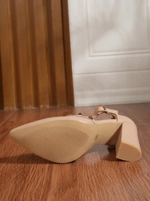 2025 New Open-Toe Fashionable Sexy High Platform Chunky Heel Pointed Toe Women High Heel Shoes, Versatile Design