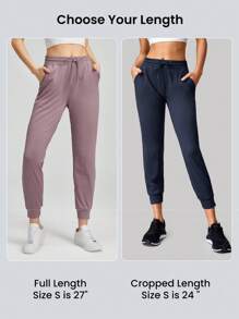 GLOWMODE 27'' Cloudknit Regular Fit Full Length Joggers Drawstring Pocket Daily Casual