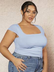 SHEIN BAE Plus Size Przerwa wiosenna Tanie ubrania Letnie koszule damskie Letnie topy