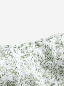 Soleia Áo nữ Dải chun Hoa Tất cả trên in Boho - màu xanh lá - Xem 3