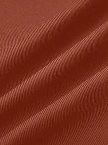 SHEIN Clasi Plus Size Women Spring & Autumn Long Sleeve Floral Printed Open Front Blazer Jacket - Redwood - View 4