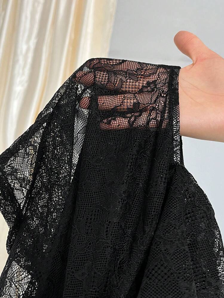 Women Summer Off Shoulder Lace Short Slim Fit Top