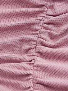 SHEIN MOD Ärmelloses Strickweste für Damen mit Wrap-Ausschnitt, Krawatten und Plissee mini A-Linie-Kleid