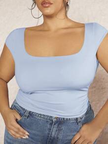 SHEIN BAE Plus Size Przerwa wiosenna Tanie ubrania Letnie koszule damskie Letnie topy