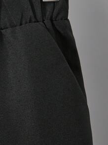 SHEIN Tween Boy Graphic Print Short Sleeve Tee And Pants Set - White - View 5