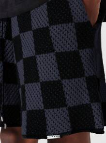 SUMWON Drop Crotch Crochet Knit Short - Multicolor - View 6