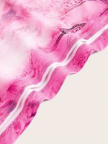 Slaydiva 女士优雅性感/度假/约会扎染印花露背吊带长裙 - 粉色 - 查看 7