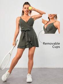 VARSIVA Pechera Básica Para Tenis Y Cinturón Con Vestido - Verde - Ver 1