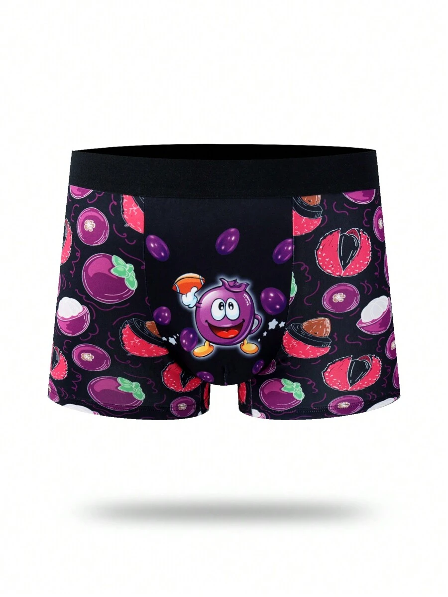 Men's Bamboo Print Boxer Briefs - Multicolor - View 1