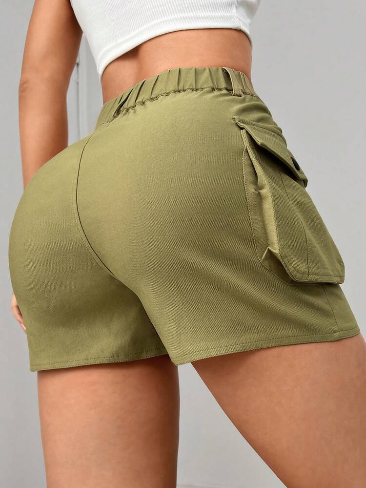 Women Summer Casual Slim Fit Cargo Shorts