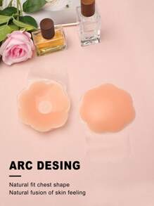 Plus Size Silicone Breast Petals For Wedding Dress Anti-Slip Push Up Sticky Nipple Cover With Floral Shape