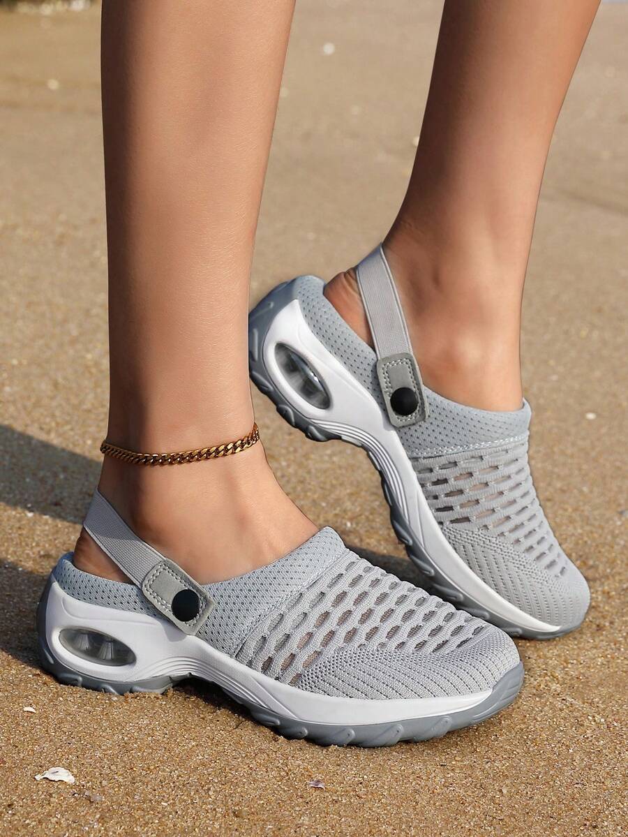 New Spring Summer 2024 Sporty Women's Slides With Thick Sole, AntiSlip