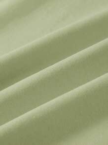 Cozy Pixies Baby Girl Heart Shape Pattern Solid Round Neck Pullover 3pcs/Set - Green - View 5