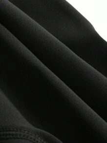 DAZY Short ajustado de unicolor con bolsillo pegado, versátil para ciclismo en verano - Negro - Ver 7