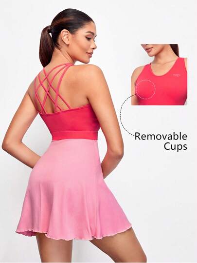 VARSITIE 網球基本戶外運動連裙裝