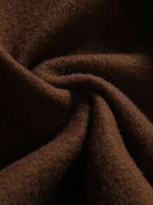 Manfinity LEGND Áo khoác Varsity dáng rộng hai tông màu họa tiết chữ cho nam, không có mũ trùm đầu - Cà phê nâu - Xem 6