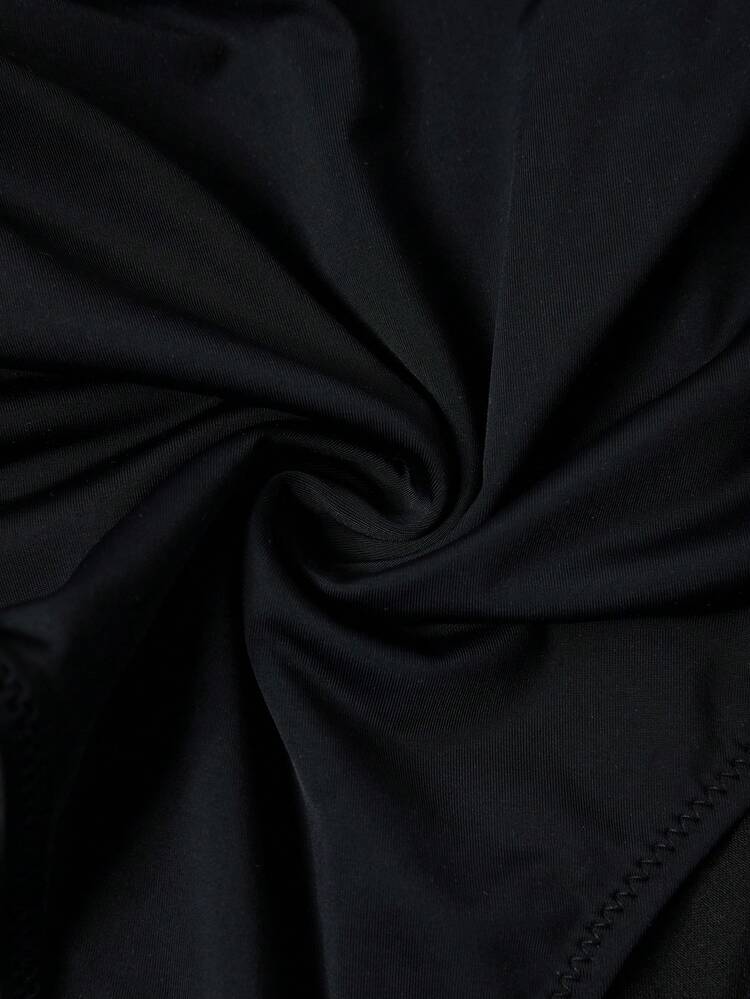 Women Color Block Backless Monokini With Border Summer