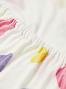 Cozy Pixies 1 件 Cozy Cub Rainbow Heart 柔软亲肤床笠，Oeko-Tex 认证，夏季 - 彩色 - 查看 6