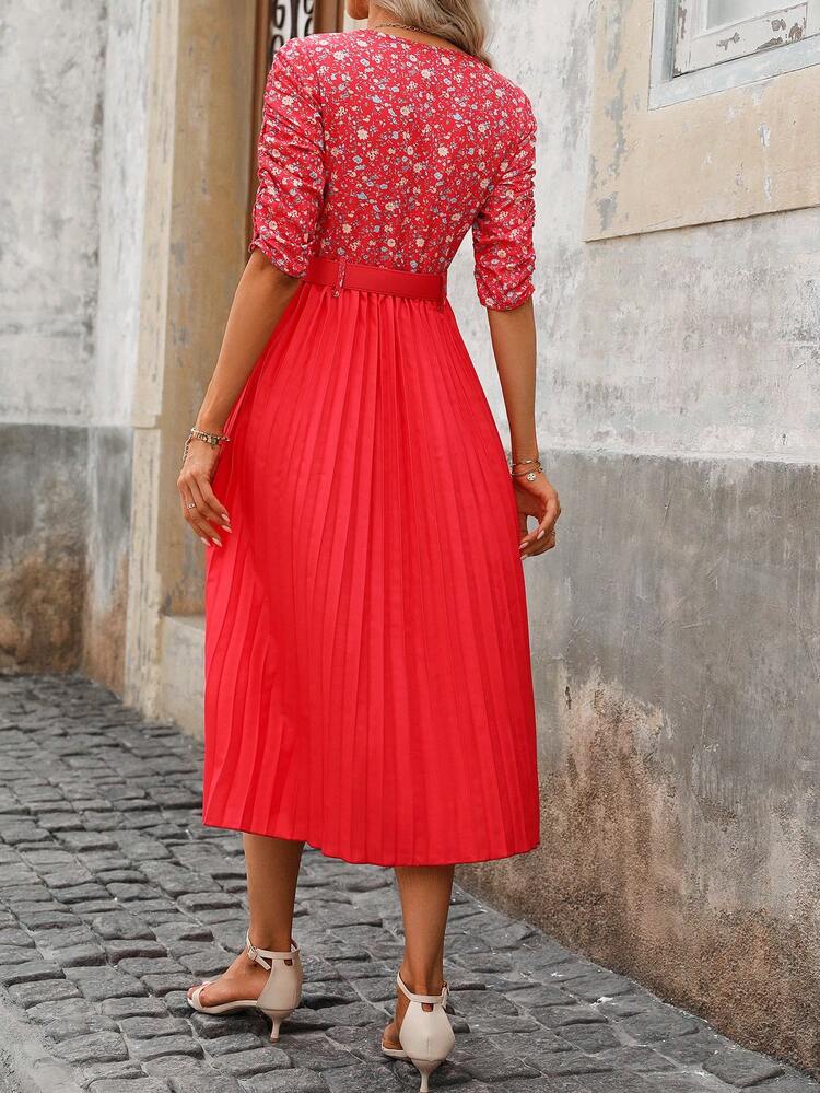 Spring/Summer Casual Floral Print Casual Dress