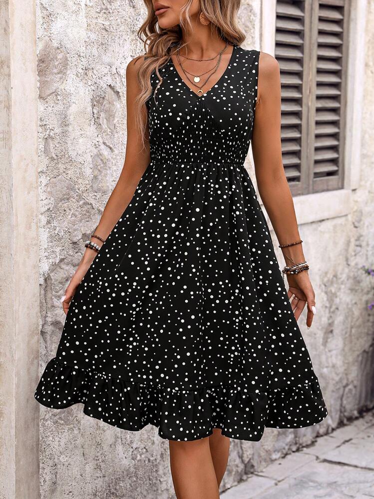 Knee length dresses shein deals